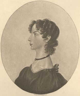 Illustration:
Anne Brontë from a drawing by Charlotte Brontë in the possession of the Rev. A. B. Nicholls